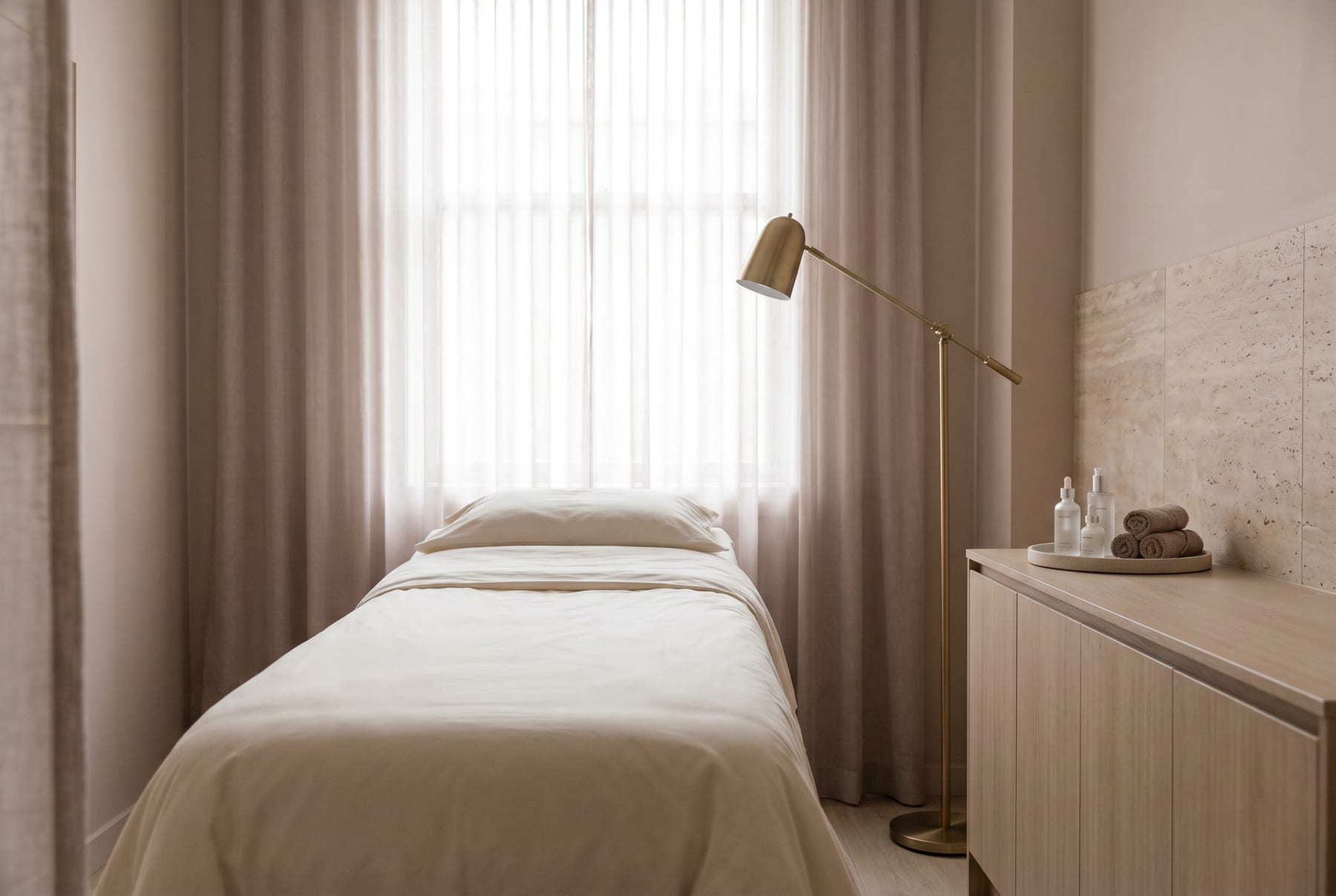 Treatment room at The Aesthetics Bar